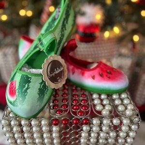 Hot Chocolate Mary Janes Watermelon NWT 36